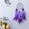 Agate Dream Catcher, Handmade Feather Dreamcatcher with Healing Crystal Stone Natural Gemstone Dream Catchers 122952