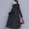 Trenchs de femmes manteaux 6 couleurs vestes d'hiver en coton pour femmes 2023 long épaissir vêtements rembourrés femme élégante manteau décontracté femme m-5xl