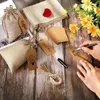 Gift Wrap 25pcs Linen Bundle Pockets Wedding Party Bags Christmas Jewelry DIY Bag Set With Hanging Tags Candy