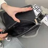 Clearance Purse Leisure Women's Bag Leisure Simple Wide Shoulder Strap Crossbody Bag Nylon Tyg Small Square Bag Fashion Chain Underarm Bag Tide