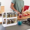 Kitchen Storage Spinning Spice Rack Carousel Box More Save Space For Bathroom Dressing Tables