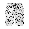 Shorts pour hommes Dalmatian Spots Print Board Summer Animal Dots Retro Beach Pantalons courts Hommes Surf Confortable Maillot de bain graphique