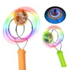 Toupie créative lumière LED lumineuse Fidget Spinner roue gyroscopique magnétique change de main Golw dans les jouets de soulagement du stress sombre pour enfant 230826