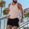 Men's Tank Tops Men Summer Solid Color Sport Vest O-neck Sleeveless Racerback Slim Fit Fitness Sports Leisure