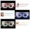 Ansiktsvårdsenheter LED PON EYE MASSAGER Lätt terapi Anti åldrande hud Dra åt vibrationsskönhet Compress Avkopplande muskel Blindbinds 230826