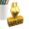 Dekorativa föremål Figurer Creative Ass Award Butt Trophy Gold Plated Ornament Harts Crafts Funny Sports Competition Gift Home Decor 230826