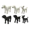 Trajes de gato 2 pcs couro cão manequins posição de pé modelos brinquedos pet animal loja display manequim branco s m