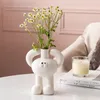 Vasi GIEMZA Vaso di fiori Bambola Simpatico cartone animato Ceramica per piante Fumetti Anime Fiori secchi Decorazione Tutto l'interno della casa 230826