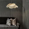 Lampy podłogowe Rattan Wiklingowa lampa do kuchni jadalnia sypialnia zagłówek drewno bambusa liść liść światło e27 dekoracje domu ozdoby oświetlenia