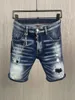 Herrdesigner Jeans Classic Ripped Denim Shorts Stone Wash Process Asian Storlek 28-38