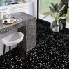 Wall Stickers 30x30cm Black Terrazzo Floor Sticker Adhesive Waterproof Bathroom Non-slip Ground Decoration Decal Kitchen Wallpaper Home