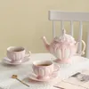 Kubki ulga w stylu kawy kubek kinowy Kettle Zestaw popołudniowy ceramiczny kubek europejski teapot filiżanka prosta woda