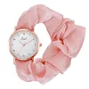 Horloges Merk Doek Band Horloge Mode Armband Vrouwen Horloges Luxe Veelzijdige Kleding Accessoires Cadeau Klok Drop