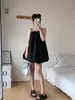 COOLLINE Lin Zi Xi Swan Lake noir et blanc tissu spécial sangle de suspension jolie jupe bouffante robe de haute qualité