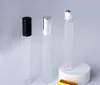 wholesale 100 PCS/Lot 10ml Essential Oil Bottle Roller Ball perfume sample bottle Glass Roll On Durable Cosmetic Containers LL