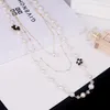 Chains Long Multi-layer Pearl Necklace Sweater Chain Women's Fashion Hanging Decorative Wholesale