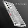 Metal boundless Case For Samsung Galaxy S23 Ultra S23 Plus Galaxy S23 machinery gear Case Cover Cool Protector Funda