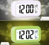 Kunststoff-Stummwecker, LCD-Smart-Temperatur, niedlich, lichtempfindlich, digitale Wecker, Snooze-Nachtlicht, Kalender SN3318 LL