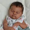 Bonecas NPK 18 polegadas Laura já terminou Reborn Baby Doll nascido tamanho pele escura mão detalhada pintada veias visíveis 230826