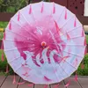 Umbrellas Chinese Hanfu Oil Paper Waterproof Umbrella Tassel Ceiling Decoration Worker Dance Parasol