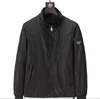 Automne nouveau concepteur veste pour hommes col montant triangle badge coupe-vent manteaux de golf sport coupe-vent fermeture éclair décontractée vestes de bombardier vêtements