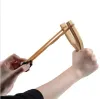 New Fidget Toys Wooden Material Slingshot Rubber String Fun Traditional Kids Outdoors catapult Interesting Hunting Props Toys 0831