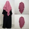 Abbigliamento etnico Ramadan Tradizione islamica Full Face Niquab Hijab Donna musulmana One Piece Preghiera Turbante Scialli Indossare direttamente Shayla Khimar