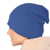 Basker solid färg blå bonnet hatt vintage utomhus skallies mössor hattar för män kvinnor stickar sommar varmt dual-användning unisex caps
