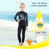 Costumi da bagno da donna 2023 Surf Snorkeling Mute per bambini Guardia completa del corpo Un pezzo caldo con cerniera Anti-graffio Attrezzatura per sport acquatici