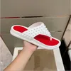 Mens Studs Slippers Flat Spikes Slide Oversize Pool Sandals Thick Bottom Spike Mule Platform Beach Slipper Casual Fashion Rubber For Women Shoes with Box