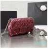 Diamond Ball With Button Candy Color Premium Patent Leather Classic Quilted Plaid Chain CrossbodyDesigner Ladies One Shoulder Handbags Mini