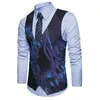 Costumes pour hommes automne simple boutonnage gilet personnalisé imprimé costume coupe-vent veste hommes hommes grands et grands manteaux d'hiver