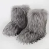 Boots Fashion Y2K Women Winter Furry Thick Warm Fur Snow Round Toe Long Color Plush Faux Boot Girls Shoes 230826