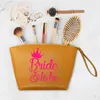 Sacs de taille Team Bride Bachelorette Party Sac de maquillage Cosmétique Pu Evjf Femme Sacs à main Portable Voyage Stockage 230826