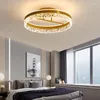 Chandeliers Led Chandelier For Bedroom Modern Gold Black Ceil Lamp Apartment Children's Room Dining Home Ring Luster Lighting Fixtures