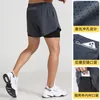 Pantaloncini da uomo Pantaloni sportivi estivi bifoderati da fitness larghi e traspiranti da corsa LOGO personalizzato ad asciugatura rapida