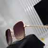 Luxury Fashion Classic letter womens Sunglasses For Women Metal Square Gold Frame UV400 Unisex Designer Vintage Style Metal Sun Glasses UV Protection Eyewear