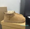Zapatillas para mujer Diapositivas Mini plataforma clásica Bota de nieve Lana Confort Invierno