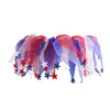 Vêtements pour chiens Fournitures pour animaux de compagnie Collier American Independence Day Caps Festival Bijoux Rouge Bleu Blanc Couleur Chat et réglable