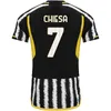 JUveNtuS voetbalshirts 2023 2024 thuis uit MILIK DI MARIA VLAHOVIC KEAN POGBA CHIESA McKENNIE LOCATELLI topshirts 23 24 Fagioli Danilo heren Spelerversie uniformen