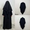 Abbigliamento etnico Ramadan Tradizione islamica Full Face Niquab Hijab Donna musulmana One Piece Preghiera Turbante Scialli Indossare direttamente Shayla Khimar