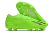 Messi-Fußballschuhe X Crazyfast+ Fester Boden Weißer Kern Schwarz Lucid Lemon