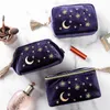 Waist Bags Japanese Style Velvet Cosmetic Bag Large Capacity Portable Lipstick Storage Jewelry Navy Tassel 230826