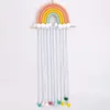 Rainbow Hanging Tessal Hairball Hairpin Finishing, Storage and Weaving Children's Room Decoration Wall Decoration 122842