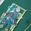 Bokmärke Alhaitham Bokmärken Anime Genshin Impact Game Figure Creativity Charms Book Page Alloy Stationery School Supplies Gift 230826