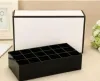 Clássico de alta qualidade acrílico 18 grade caixa de armazenamento cosméticos multifuncional caixa de armazenamento brilho labial expositor com embalagem de presente