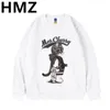 Men's Hoodies Sweatshirts HMZ Cat Print Men Long Sleeves Kawaii Cartoons Pullovers Fashion Casual Simple ONeck Clothing Male Sweatshirt 230826