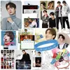 Bookmark Xiao Zhan Wang Yibo Lucky Bag Diy oyuncak kartpostal rozeti poster hediye hayranları koleksiyonu 230826