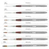 Schilderpennen Eval 75 stks Reizen Kunst Kwast Set Nylon Haar Draagbare Acryl voor Olie Aquarel Gouache Tool 230826