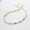 Choker Londany Necklace Candy-Colored Shell Beads Tianhe Stone Beaded Korea Small Fresh Clavicle Chain Niche Design